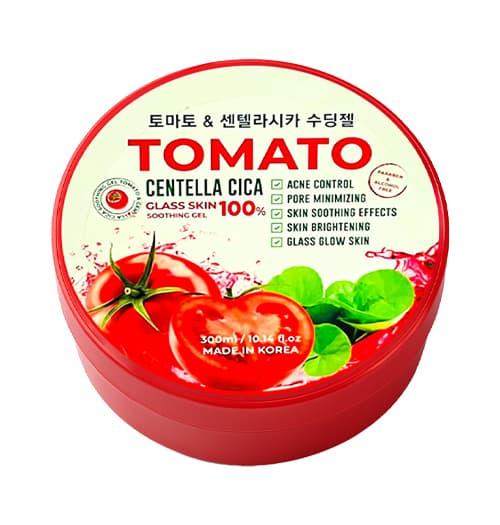 POWER LASER TOMATO CENTELLA CICA GLASS SKIN SOOTHING GEL - 300ml
