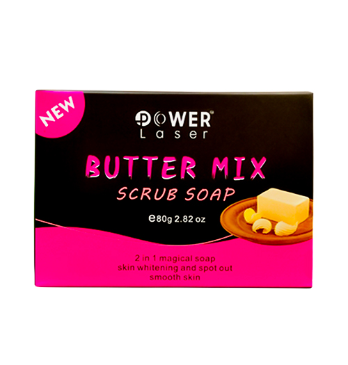 Power Laser Butter Mix Scrub Soap - 80g
