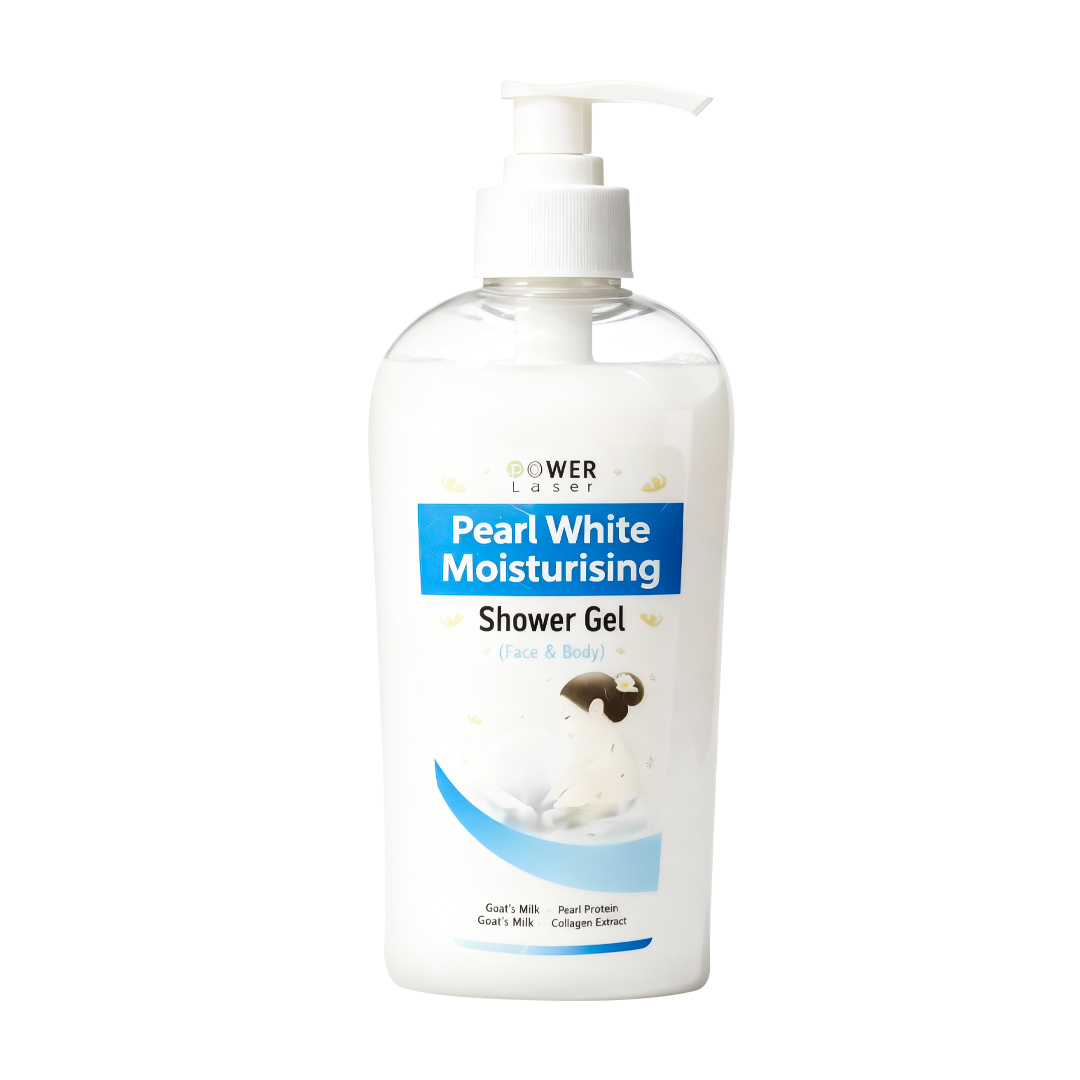 Power Laser Pearl White Moisturising Shower Gel (Face & Body) - 300ml