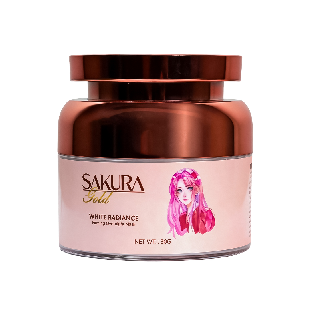 Boom Beauty Sakura Gold White Radiance Firming Overnight Mask - 30g