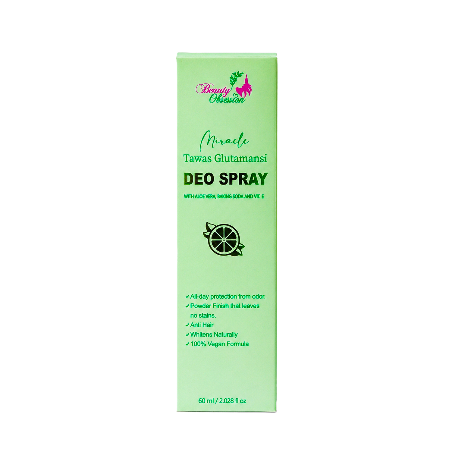 Miracle Tawas Gluta Mansi DEO SPRAY - 60 ml
